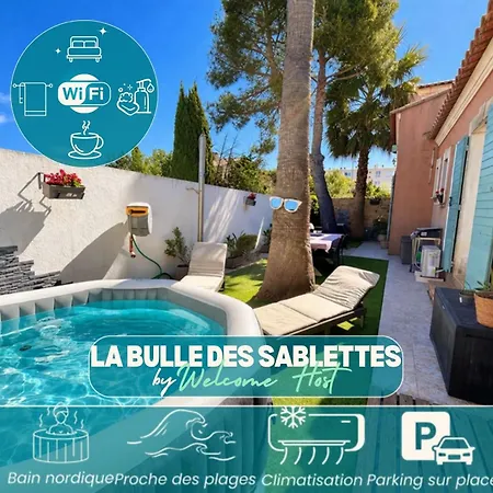 La Bulle Des Sablettes, Maison Avec Jacuzzi, Jardin & A Pied 招待所