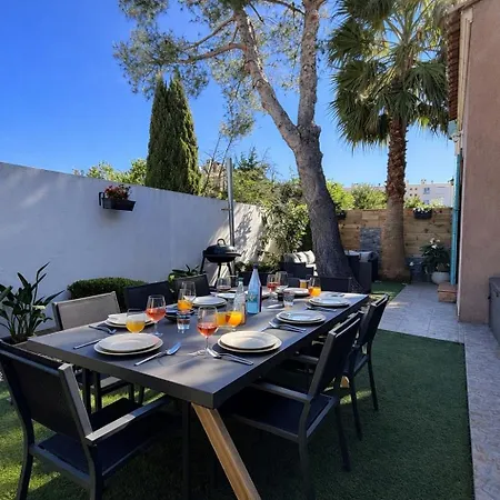 La Bulle Des Sablettes, Maison Avec Jacuzzi, Jardin & A Pied 招待所 4*